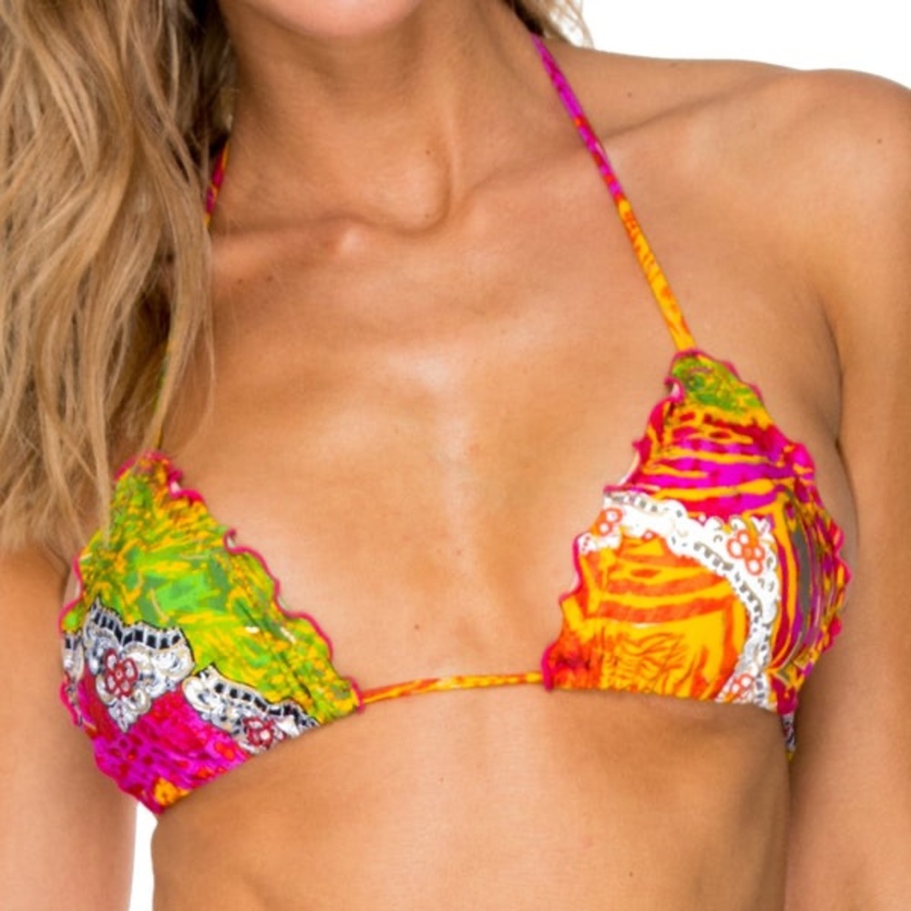 Luli Fama - PIEL DE DIOSA - WAVEY SEAMLESS TRIANGLE TOP - multi color